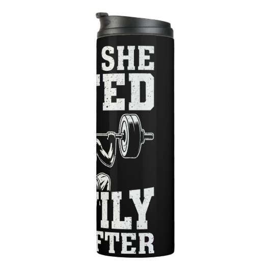 Ze tilde zwaar op, nooit daarna thermosbeker (Geroteerd rechts)