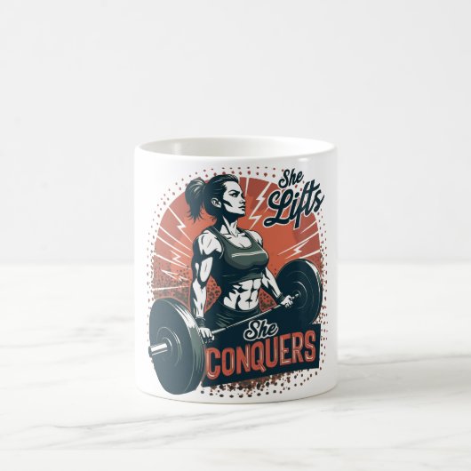 Ze tilt op, ze verovert koffiemok (Center)