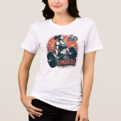 Ze tilt op, ze verovert Tri-Blend shirt (Voorkant)