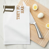 Ze trekken hun haren eruit theedoek (Quarter Fold)