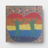 Ze trouwden met de regenboogbruiloft van Yeshaya D Fotoplaat (Voorkant)