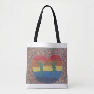 Ze trouwden met de regenboogbruiloft van Yeshaya D Tote Bag