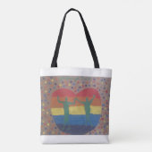 Ze trouwden met de regenboogbruiloft van Yeshaya D Tote Bag (Achterkant)