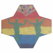 Ze trouwden met de regenboogbruiloft van Yeshaya D Voetbal (Enkel)