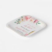 ZE TROUWT BRUIDSSCHMAUS PAPIEREN BORDJE (Gebogen)