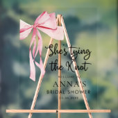 Ze Tying The Knot Vrijgezellenfeest Welkomstbord Acryl Bord (Neutraal)