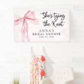 Ze Tying The Knot Vrijgezellenfeest Welkomstbord Spandoek (Insitu)