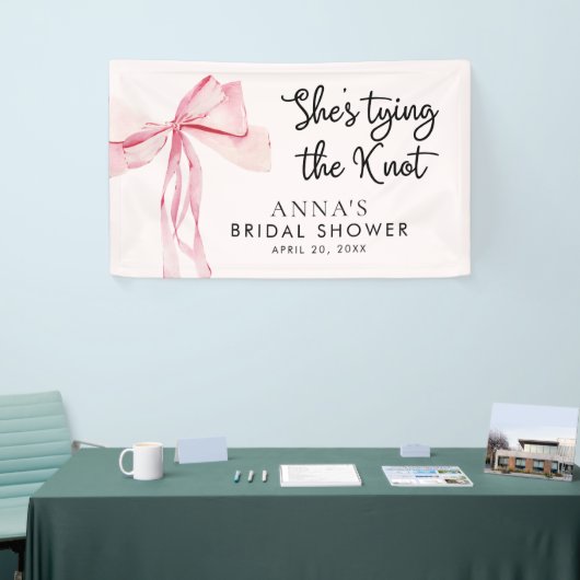 Ze Tying The Knot Vrijgezellenfeest Welkomstbord Spandoek (Beurs)