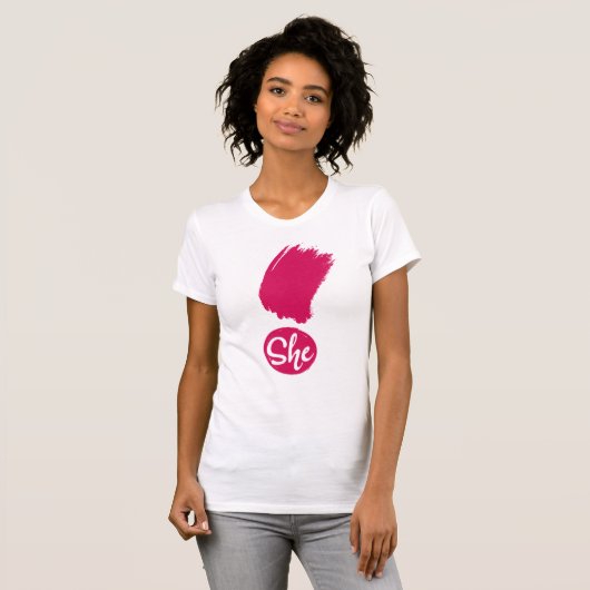 Ze Uitroep Vrouwen Shirt (Voorkant volledig)