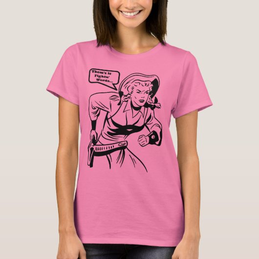 Ze vechten met woorden t-shirt (Voorkant)