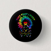 Ze vechten tegen oncologie team Sunflower Oncolog Ronde Button 3,2 Cm (Voorkant)