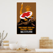 Ze vechten voor jou om hen te beschermen poster (Keuken)