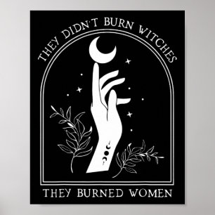 Ze verbrandden geen heksen, maar verbrandden vrouw poster