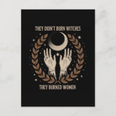 Ze verbrandden geen heksen, ze verbrandden heidens briefkaart (Voorkant)