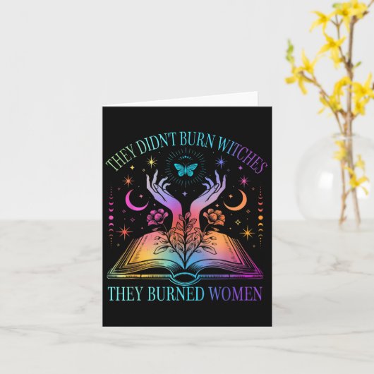 Ze verbrandden geen heksen, ze verbrandden heksen kaart (Gele Bloem)