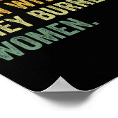 Ze verbrandden geen heksen, ze verbrandden vrouwen poster (Hoek)