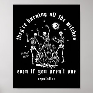 Ze verbranden alle heksen van Halloween Poster