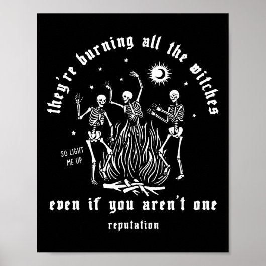 Ze verbranden alle heksen van Halloween Poster (Voorkant)
