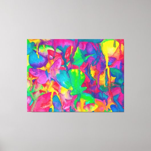 Ze verdraagt de felle vlinder canvas afdruk (Voorkant)