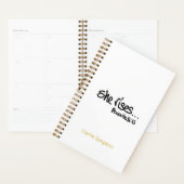 Ze verhoogt Citaat Proverbs 31 Christelijke typogr Planner (Display)
