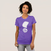 Ze verklaart het witte ontwerp van vrouwen Shirt (Voorkant volledig)