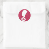 Ze verklaart Stickers voor wit ontwerp (Tas)
