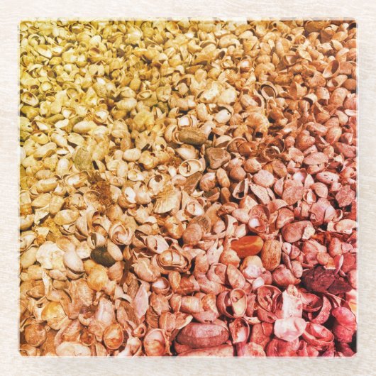 Ze verkoopt Ombre Seashells Glazen Onderzetter (Voorkant)