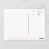 Ze verkoopt zeeschelpen briefkaart (Achterkant)