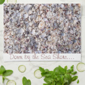 Ze verkoopt zeeschelpen door de Zee Shore Towel Theedoek (Gevouwen)