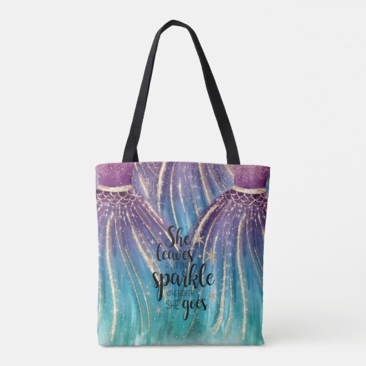 Ze verlaat een kleine skeletvormig kledingstuk. tote bag (Achterkant)