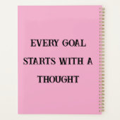 Ze verovert met een plan Motivatie planner (Achterkant)