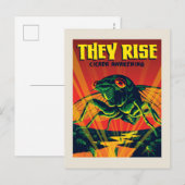 Ze verrijzen Cicada ontwaken Briefkaart (Voorkant / Achterkant)