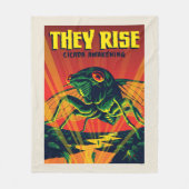 Ze verrijzen Cicada ontwaken Fleece Deken (Voorkant)