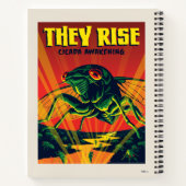 Ze verrijzen Cicada ontwaken Notitieboek (Achterkant)