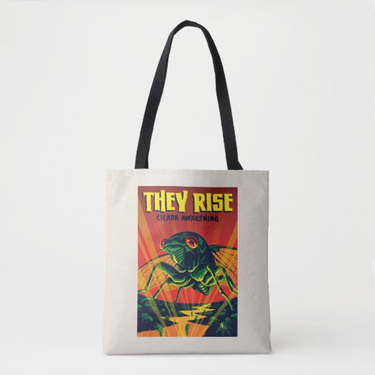 Ze verrijzen Cicada ontwaken Tote Bag (Voorkant)