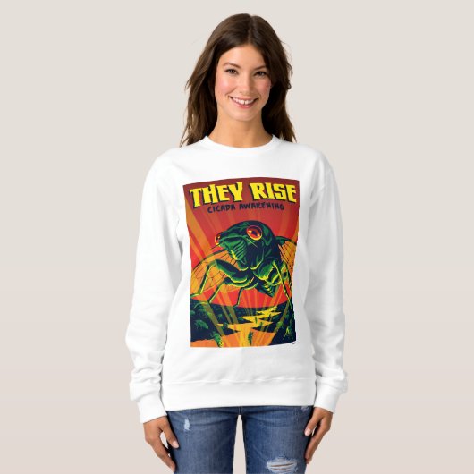 Ze verrijzen Cicada ontwaken Trui (Voorkant volledig)