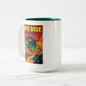 Ze verrijzen Cicada ontwaken Tweekleurige Koffiemok (Voorkant links)