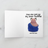 Ze vertelde me om mijn innerlijke Boeddha te vinde Kaart (Binnen)