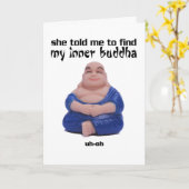 Ze vertelde me om mijn innerlijke Boeddha te vinde Kaart (Gele Bloem)
