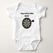 Ze vertellen me dat ik van darts Baby bodysuit hou (Voorkant)