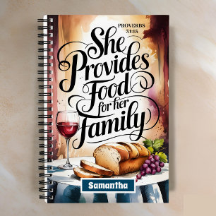 Ze verzorgt het Christelijke dagboek van haar fami Notitieboek