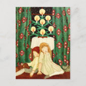 Ze vielen in slaap en wachtten op de kerstman! feestdagenkaart (Voorkant)