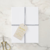 Ze Vierde Haar Bruidsfeest Honey Cadeaulabel (Met Touw)