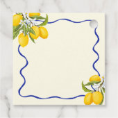 Ze Vierde Haar Bruidsfeestje 'Main Squeeze' Bedankjes Labels (Achterkant)