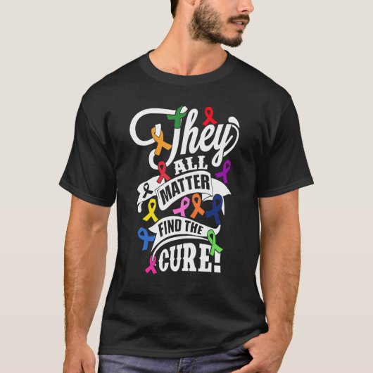 Ze vinden allemaal de echte verspreide bewustwordi t-shirt (Voorkant)