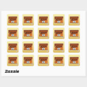 Ze vinden je wel. vierkante sticker (Vel)