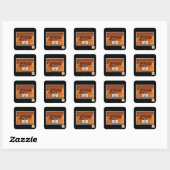 Ze vinden je wel. vierkante sticker (Vel)