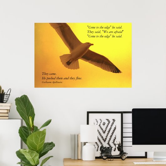 Ze vliegen poster (Thuiskantoor)