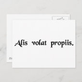 Ze vliegt met haar eigen vleugels briefkaart (Voorkant / Achterkant)