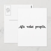 Ze vliegt met haar eigen vleugels briefkaart (Voorkant / Achterkant)